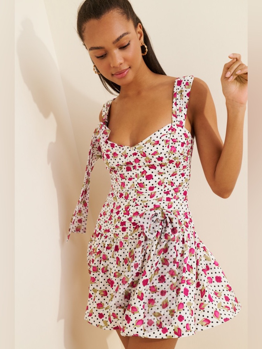 For Love & Lemons Betty Bud Mini Dress